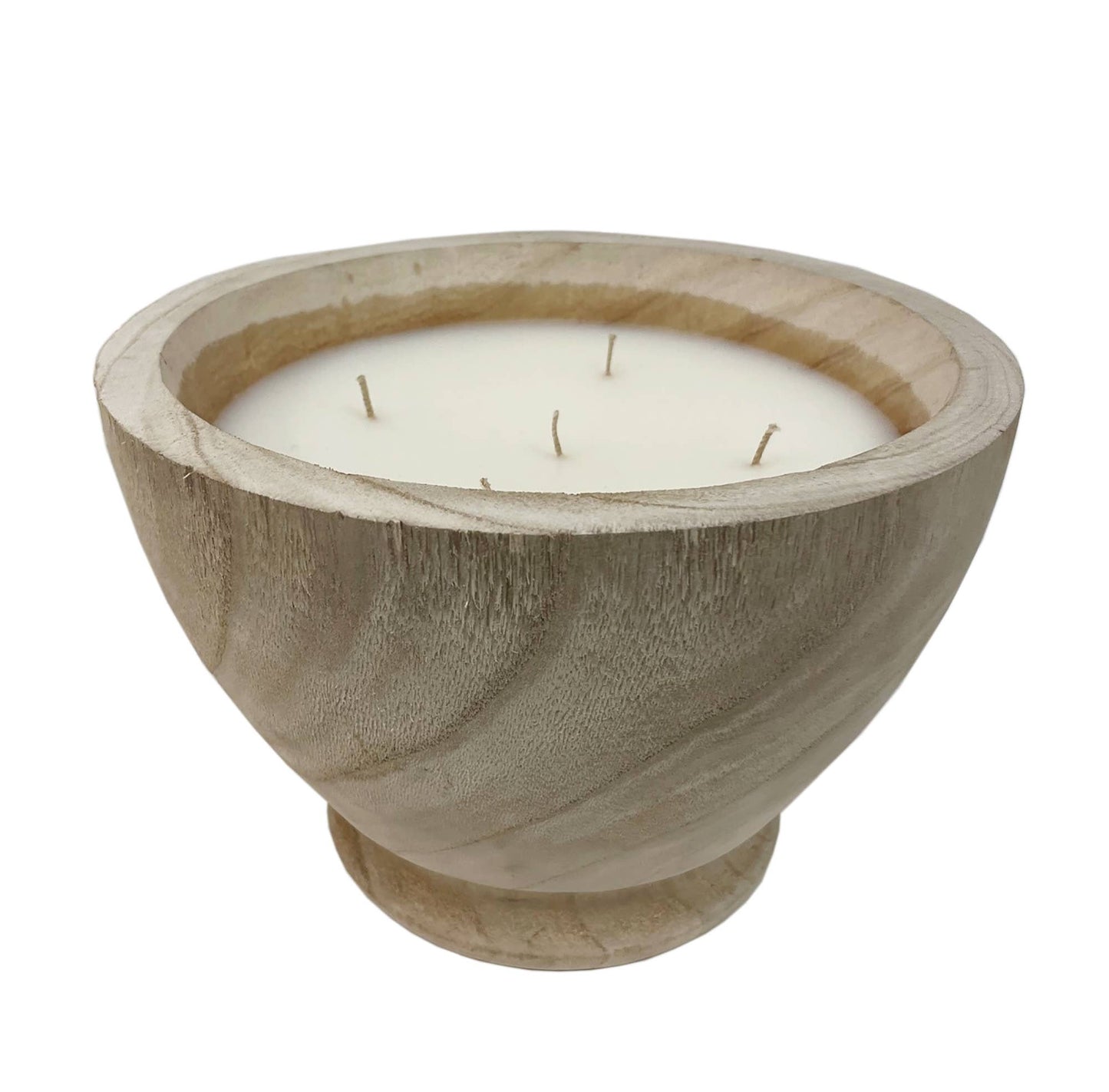 Paulownia Wood Pedestal Candle