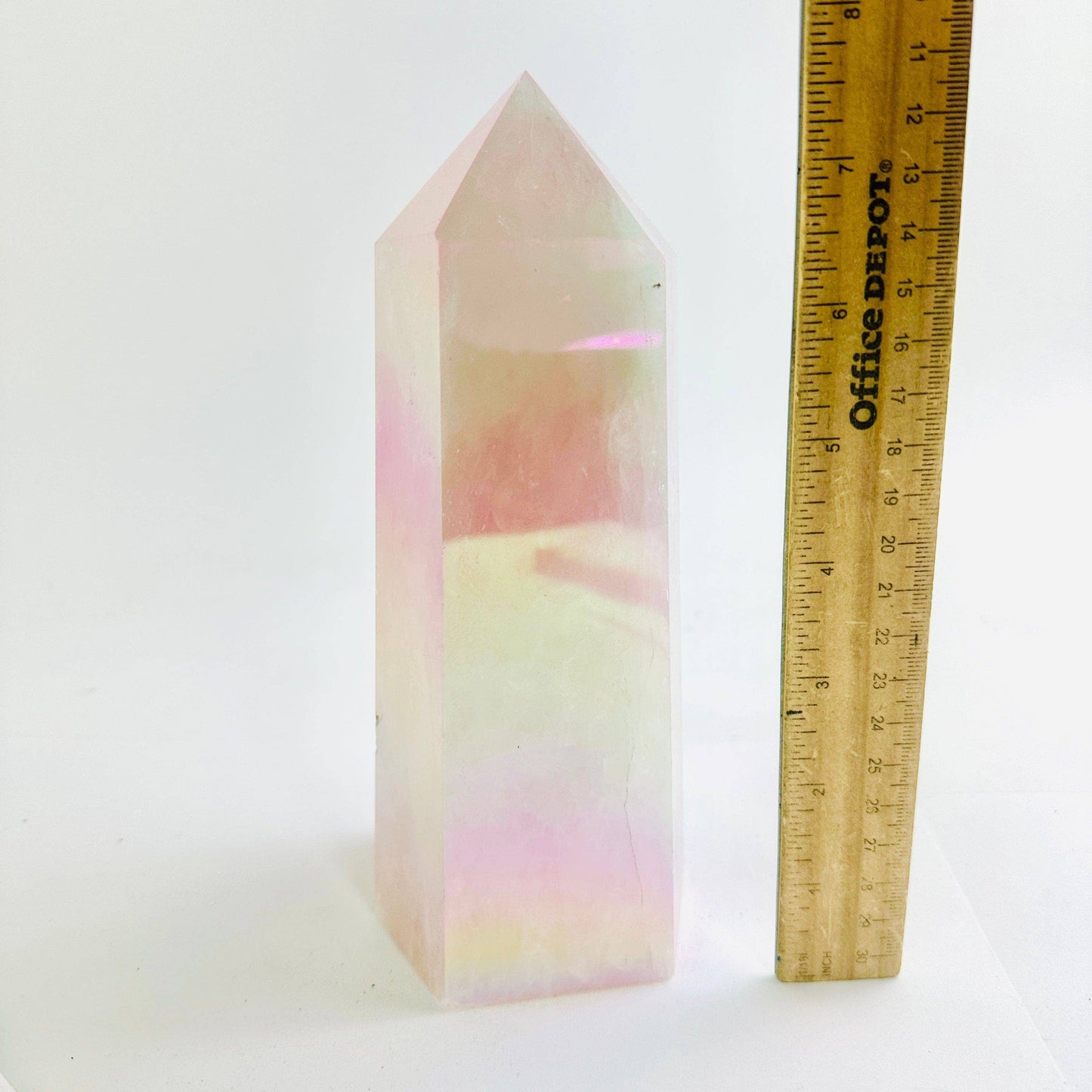 Angel Aura Rose Quartz Generator Tower Crystal