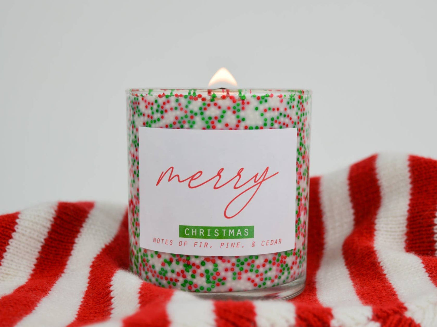 Sprinkle Merry Candle