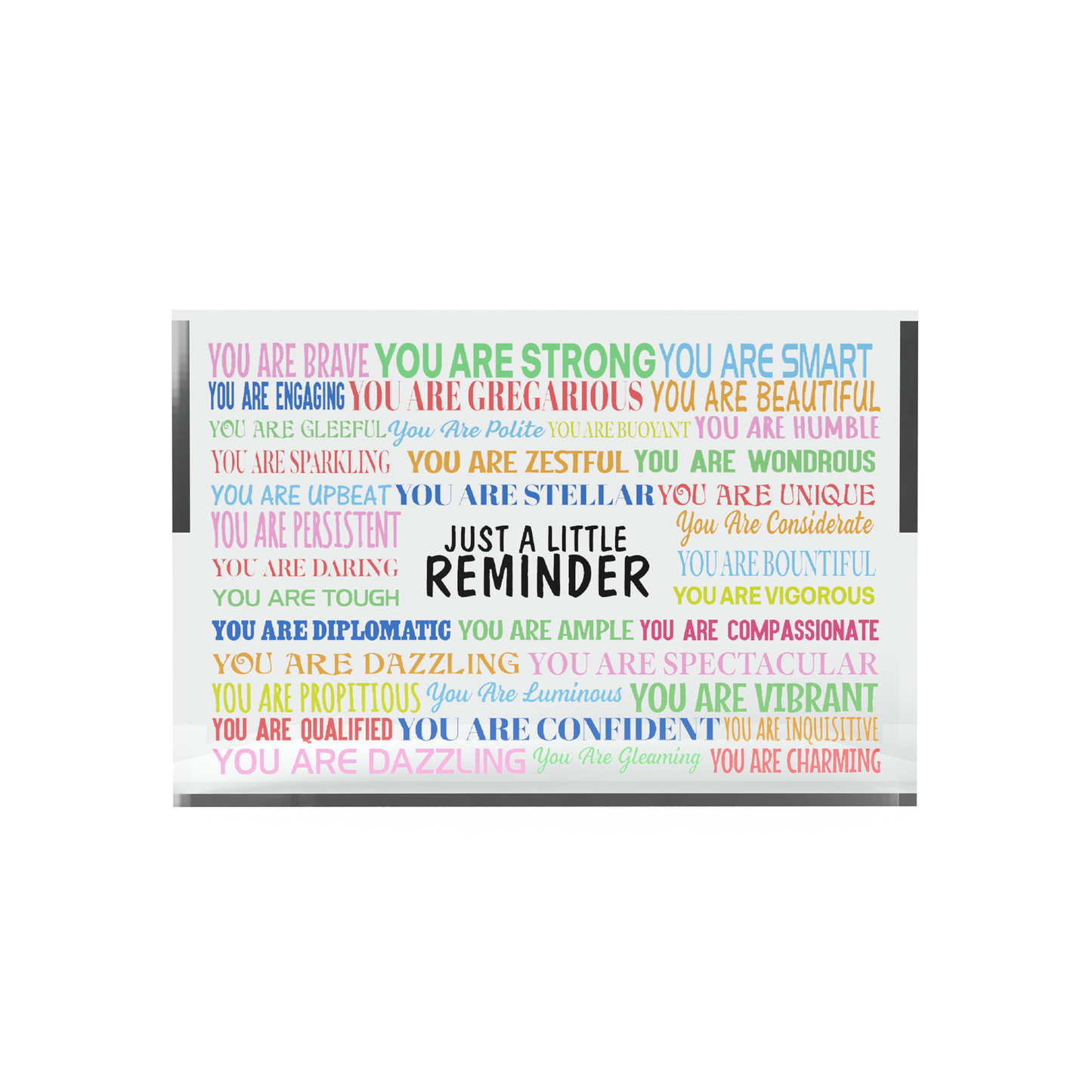 Inspirational Plaque of Little Reminders, Free-standing