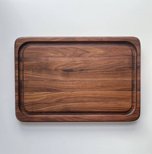 Butcher Block Board with Juice Groove: Walnut