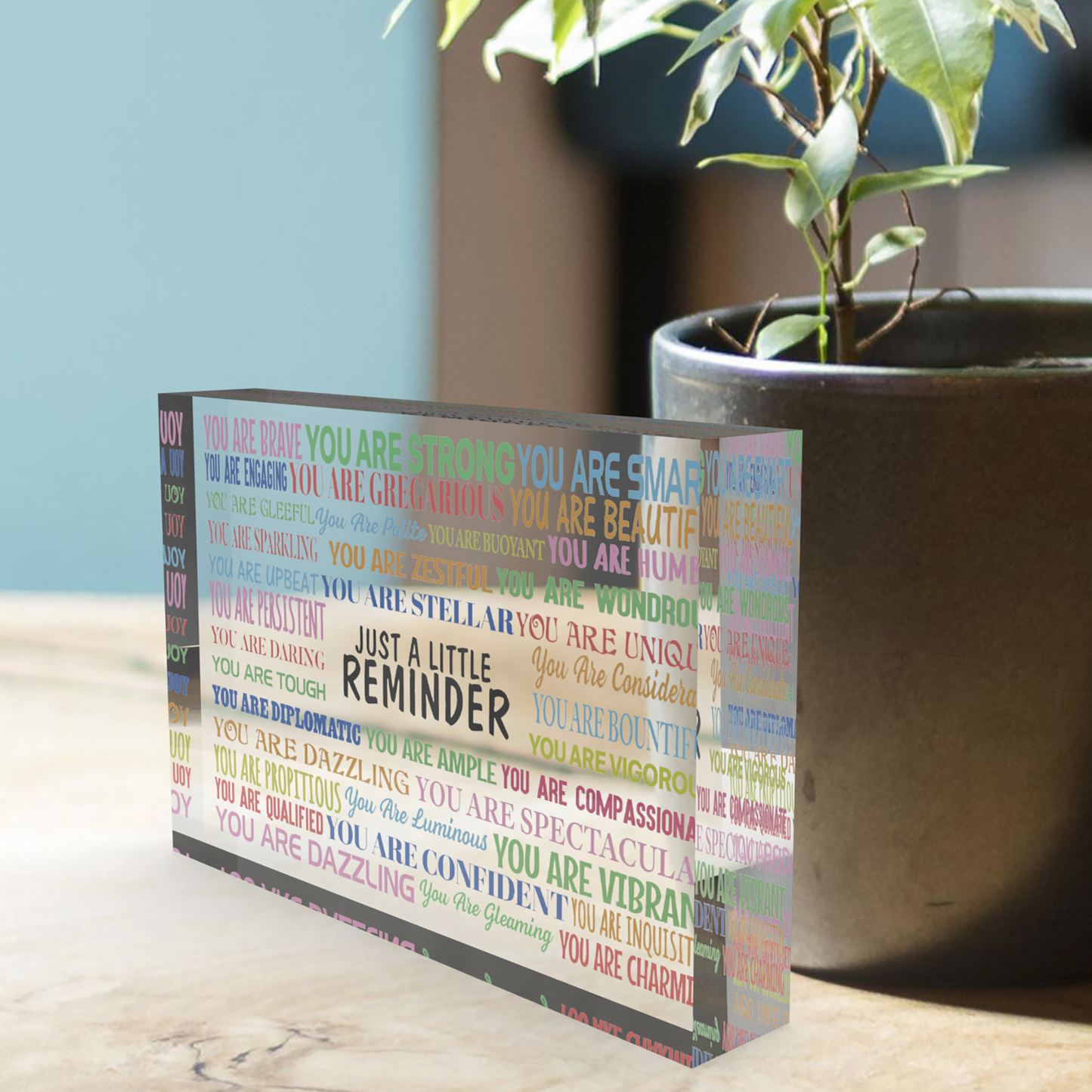 Inspirational Plaque of Little Reminders, Free-standing