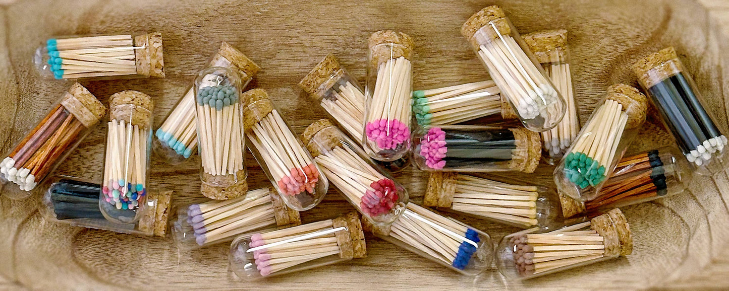 2" Matches + Mini Cloche - Hot Pink