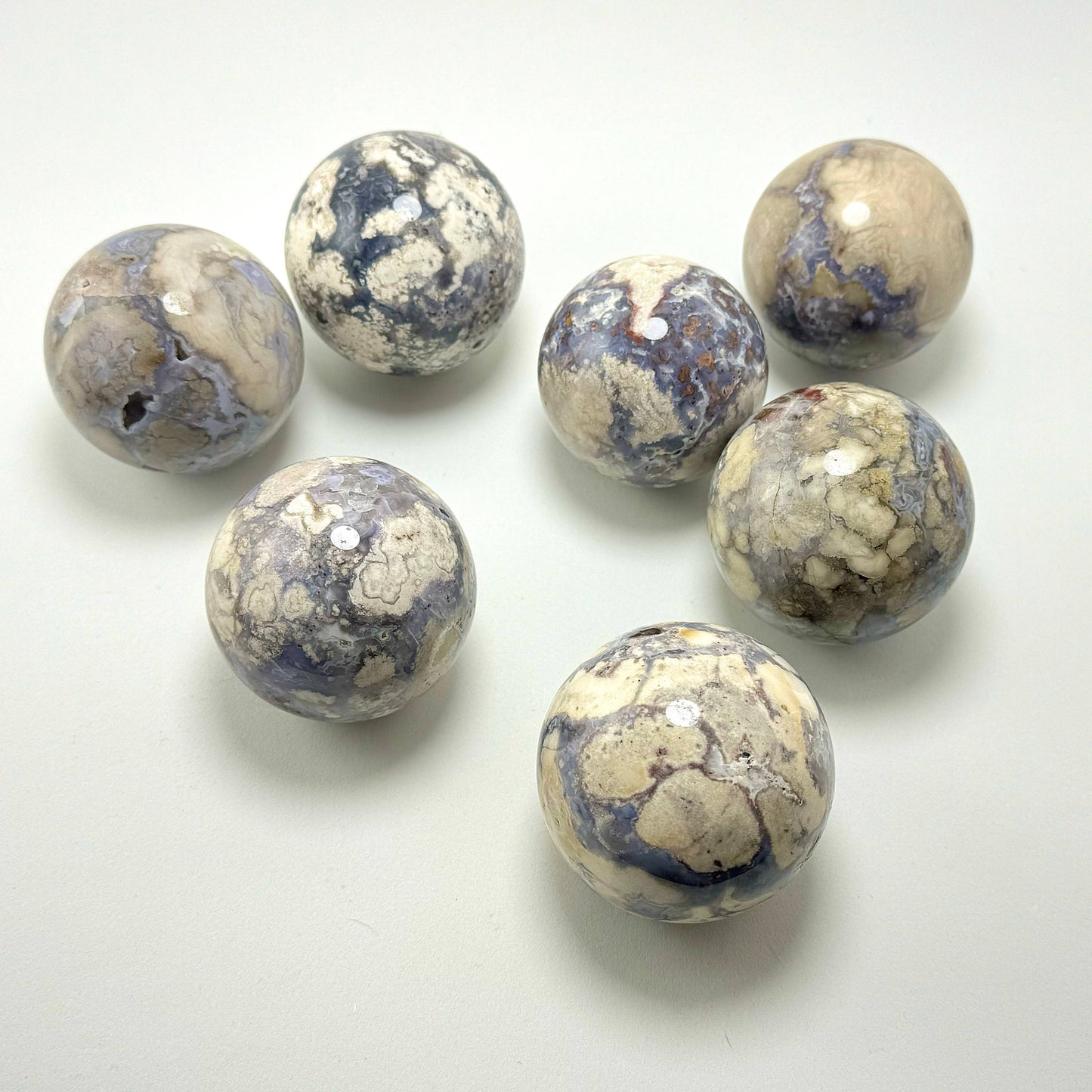 Blue Sakura Agate Sphere