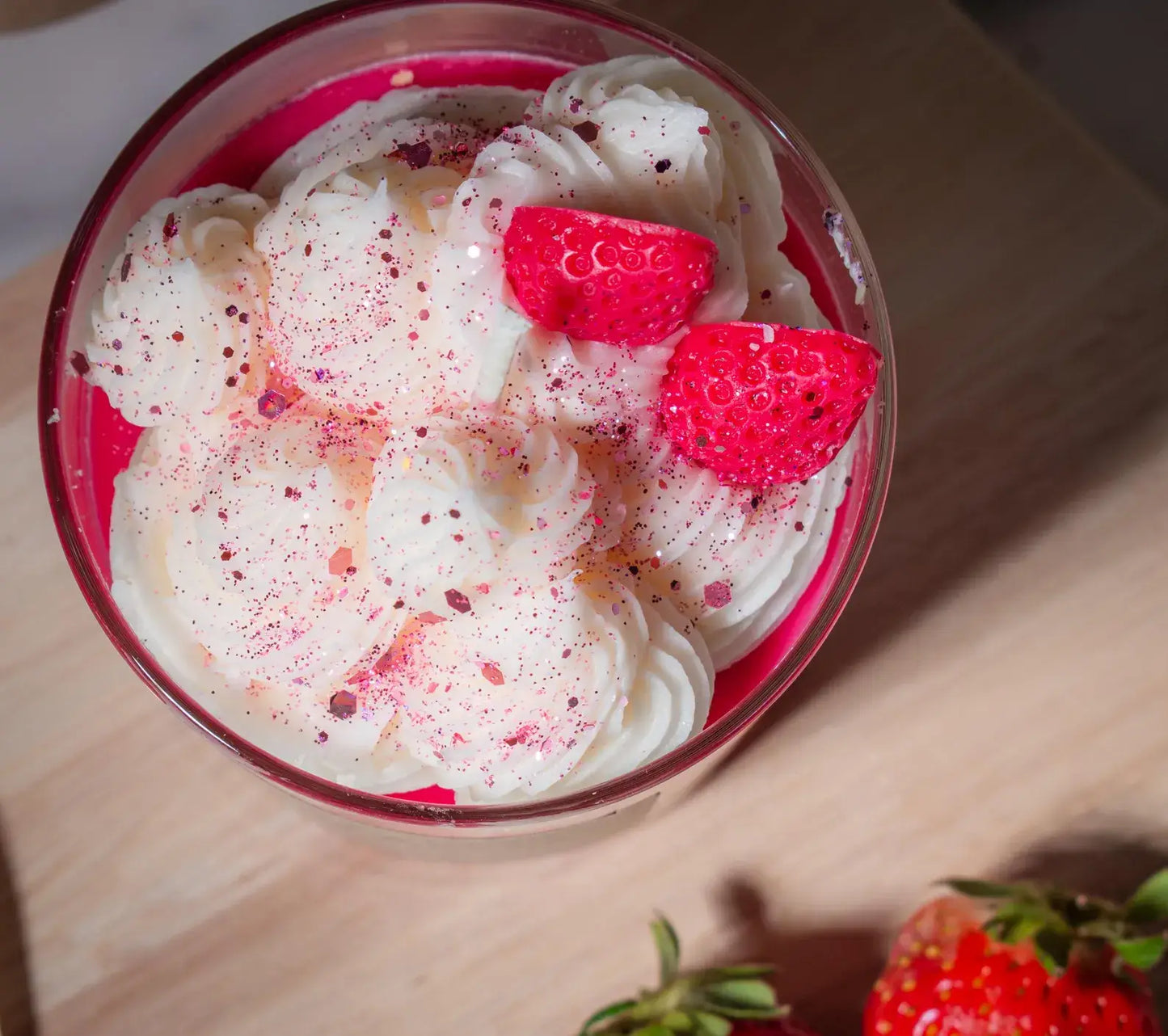 Strawberry candle