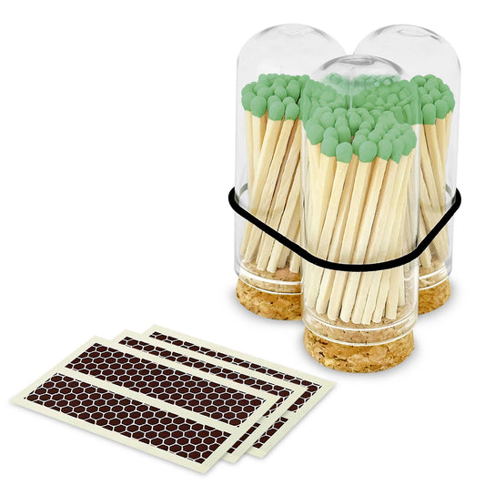 2" Matches + Mini Cloche -  Light Green