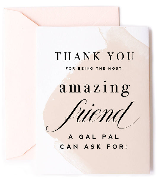 Thank You Amazing Friend, Friendship Greeting Card