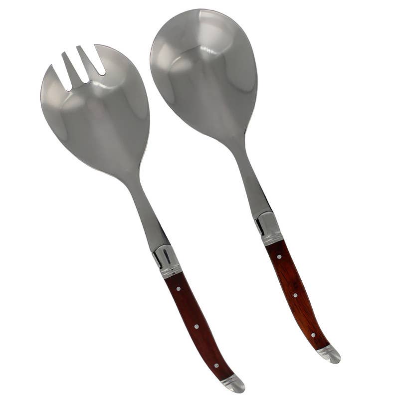 Laguiole Connoisseur Rosewood Salad Servers Set