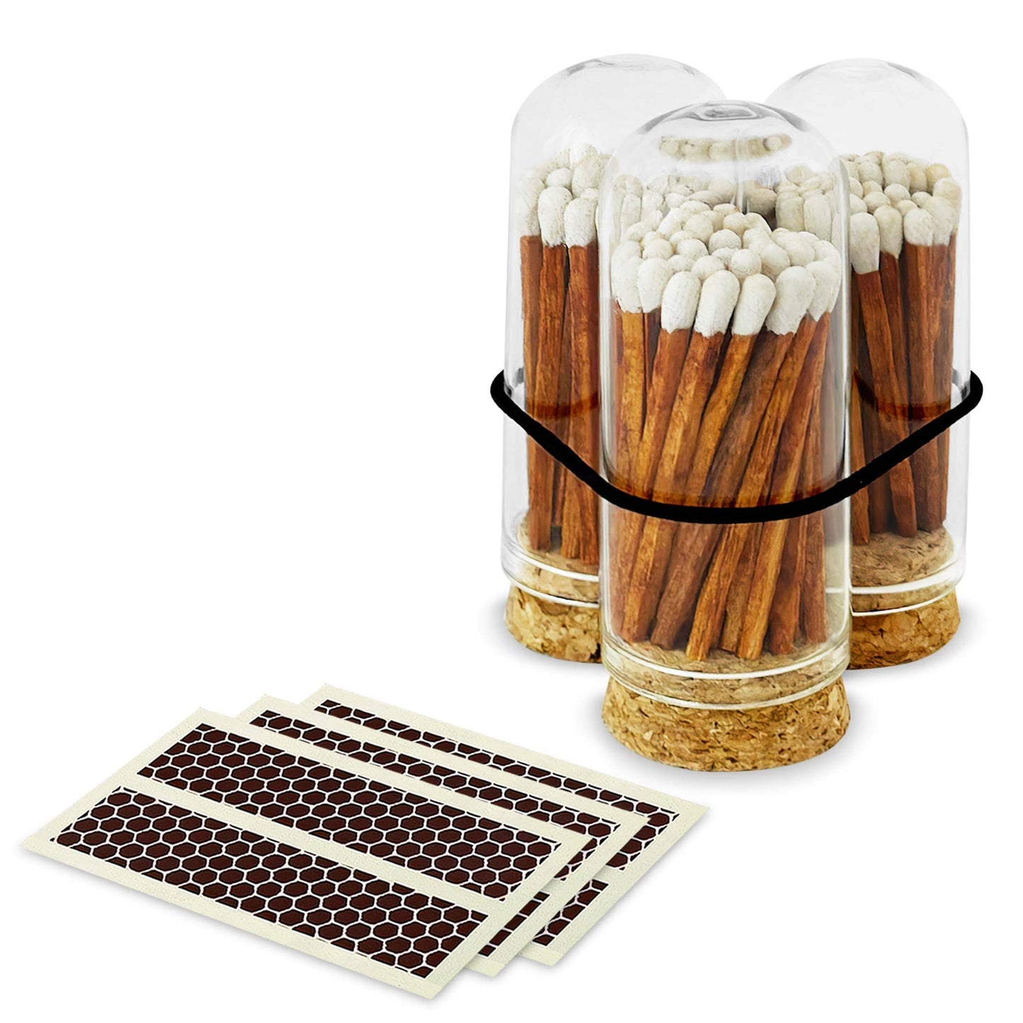 2" Matches + Mini Cloche - White Tip