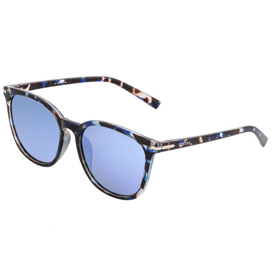 Bertha Piper Polarized Wayfarer Sunglasses: Blue Tortoise/Blue