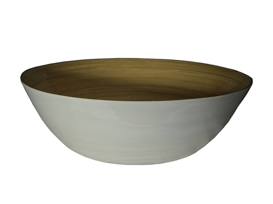 Bamboo Banquet Bowl: White