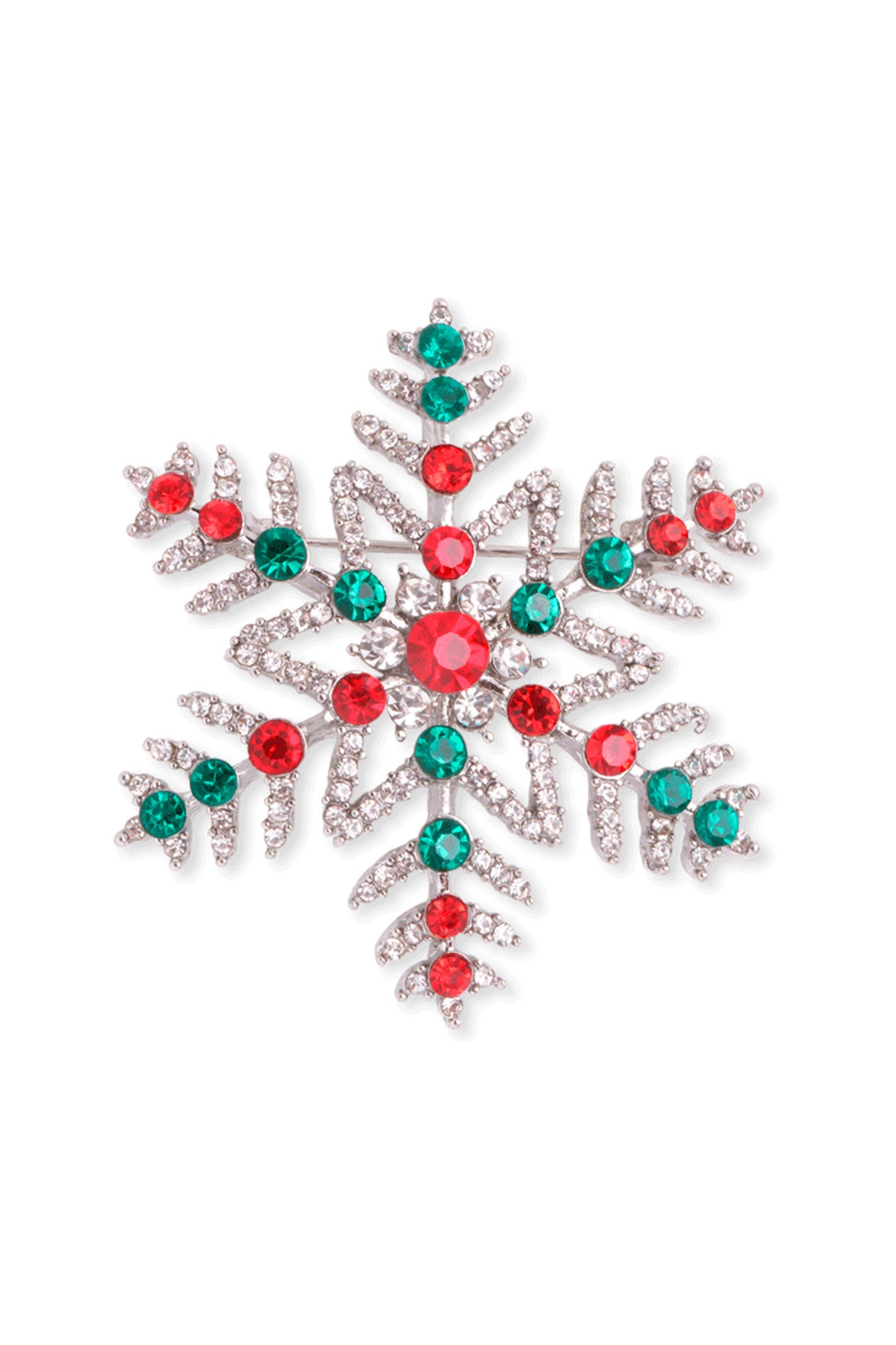 Snowflake Rhinestone Pin