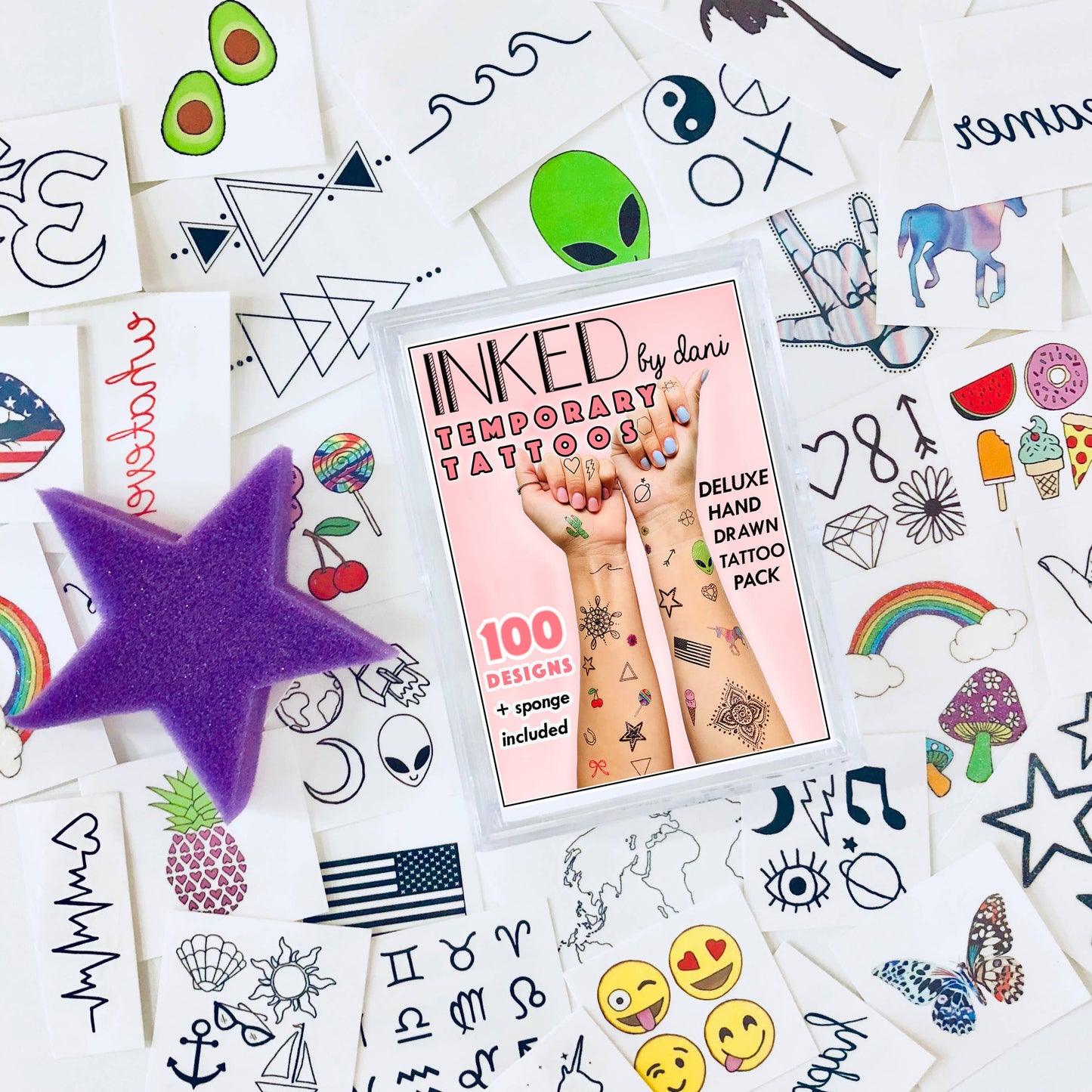 Deluxe Assorted  Temporary Tattoo Pack