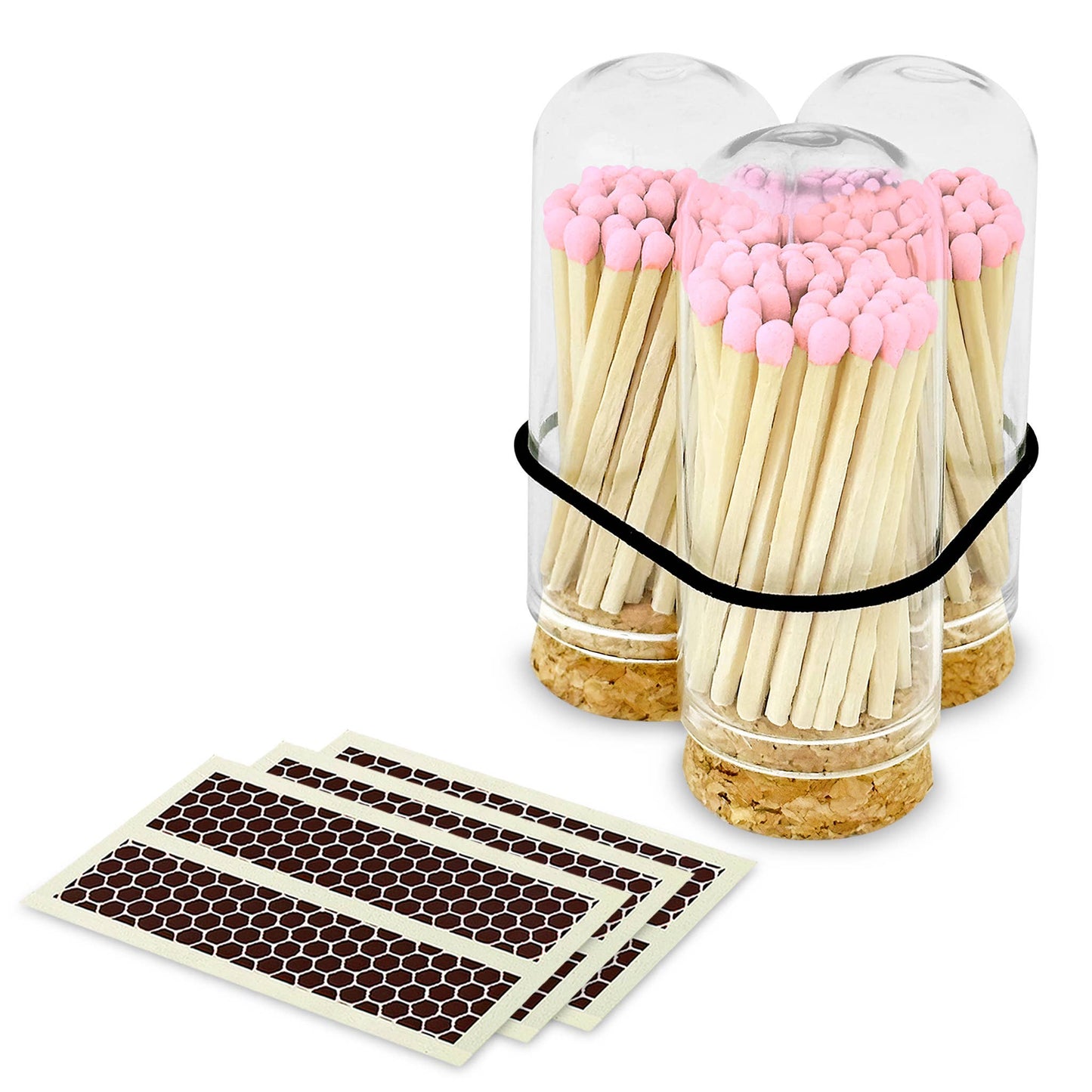 2" Matches + Mini Cloche - Hot Pink