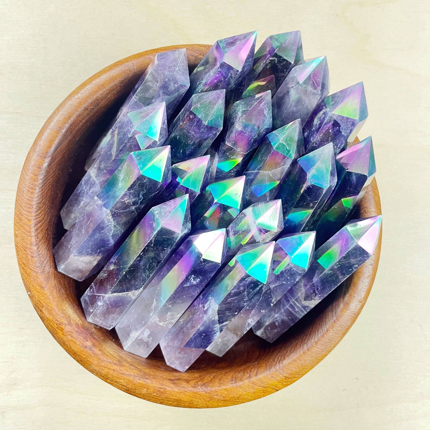 2.5-3inch Aura Amethyst Point