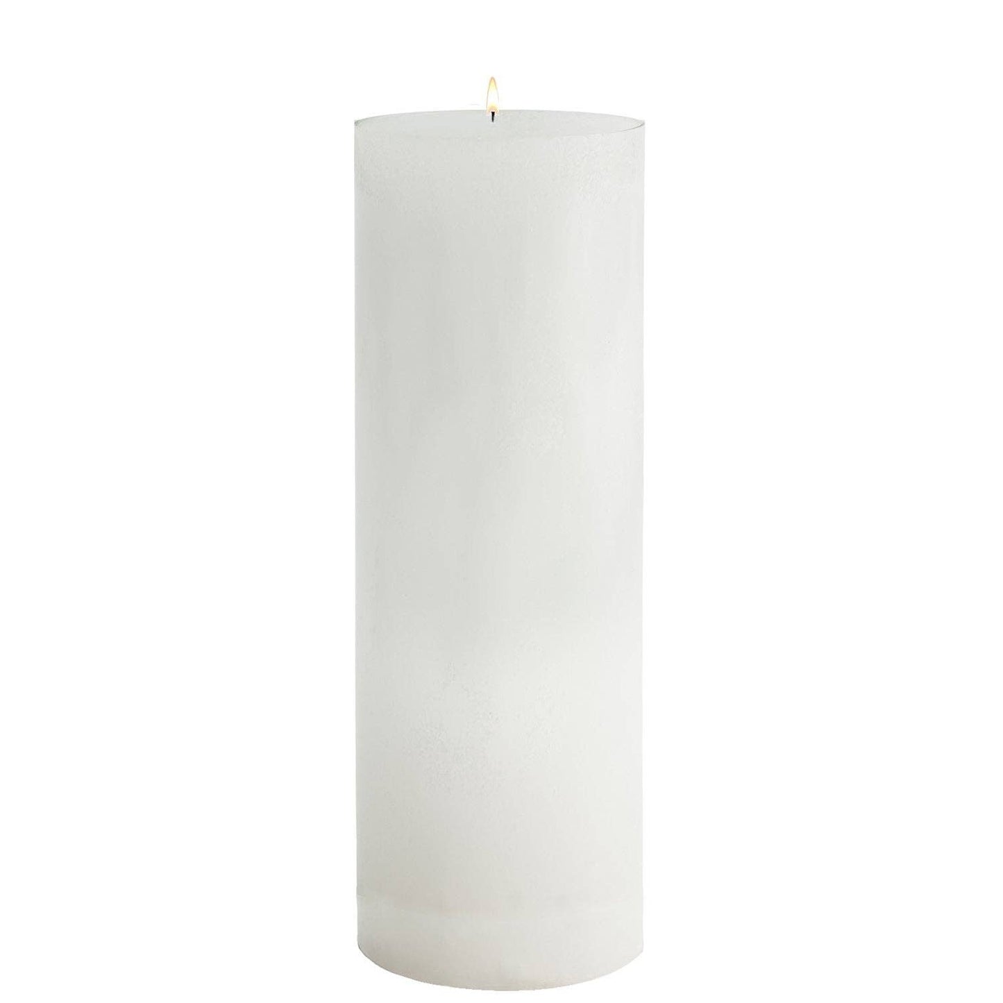 White Pillar Candles: 4x12