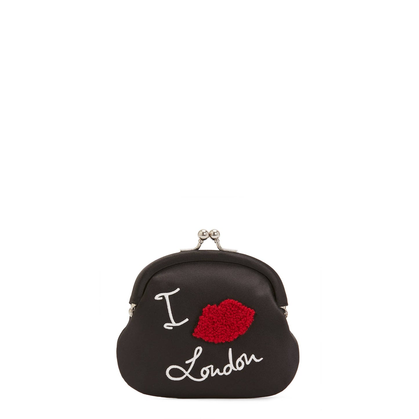 BLACK I LOVE LONDON FRAMED PURSE