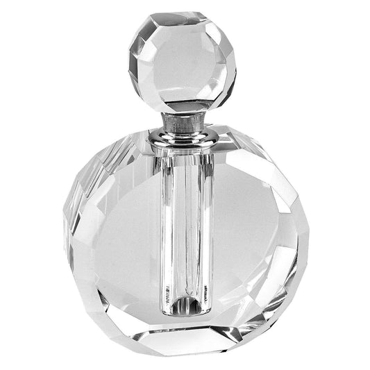 Zoe Round Crystal Perfume Bottle H4"