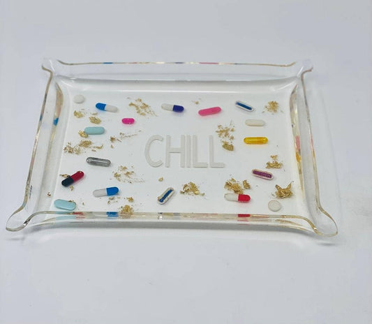 Chill Pill Acrylic Catchall Tray