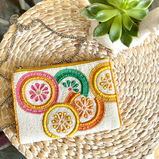 Beaded Sunshine Wallet Clutch