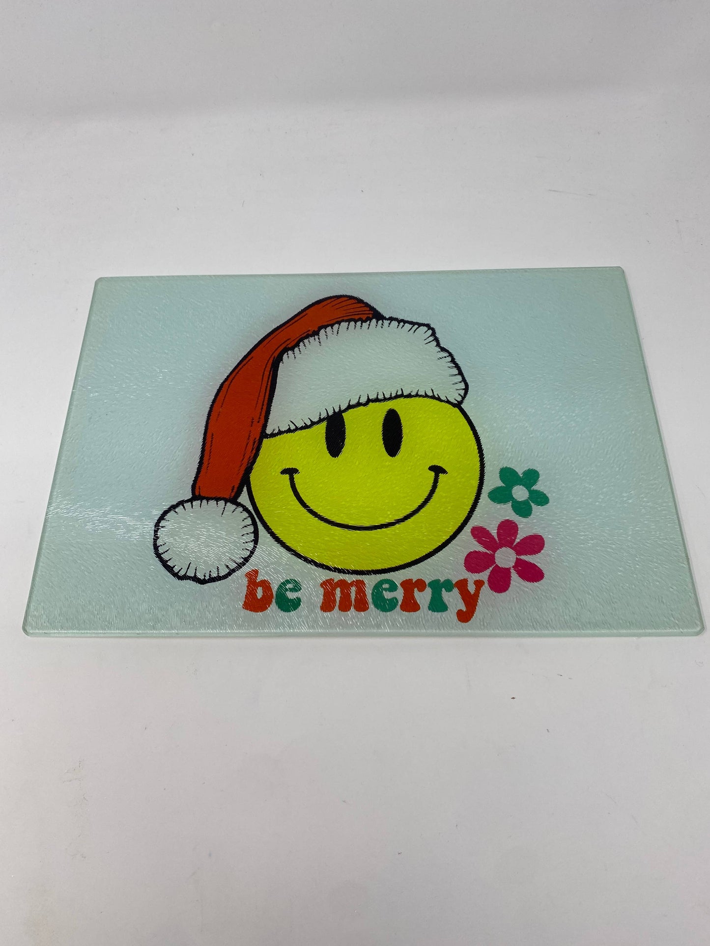 Smiley Face Christmas Cutting Board