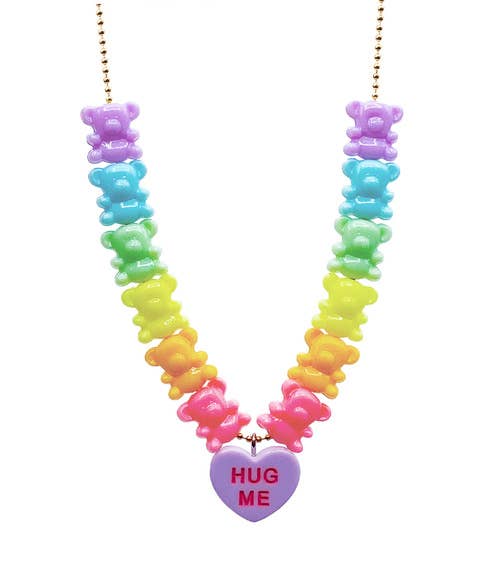 Pastel Bear Hug Necklace