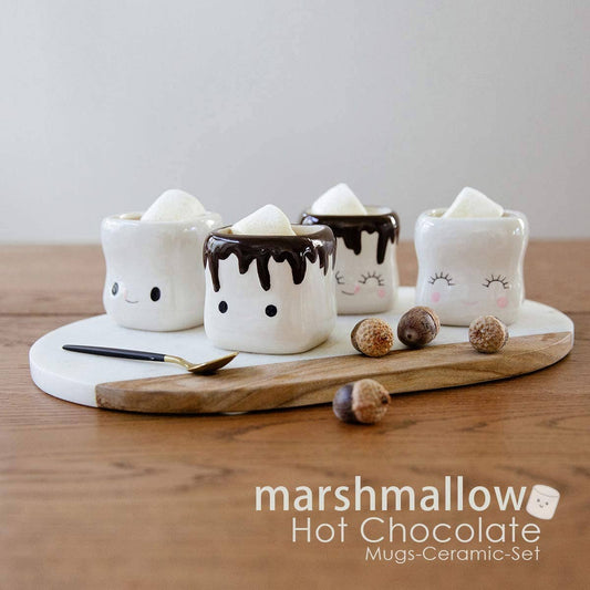 Marshmallow Shaped Hot Chocolate Mugs