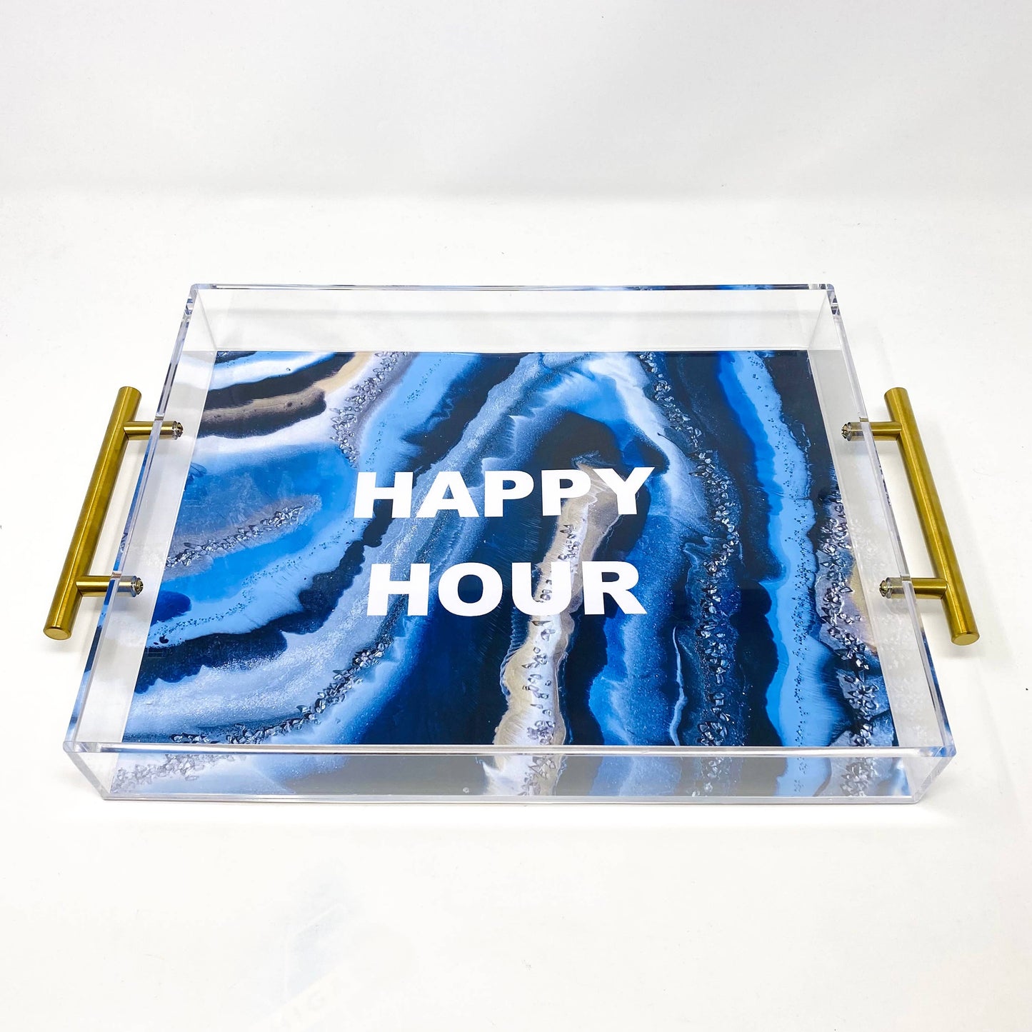 Agate Happy Hour  Acrylic Tray