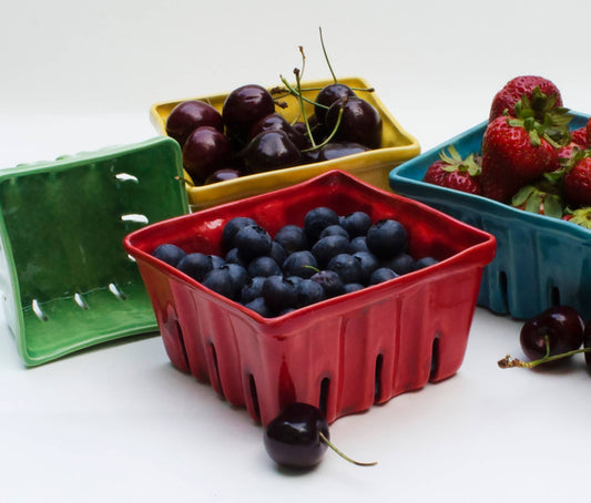 Large Ceramic Berry Baskets