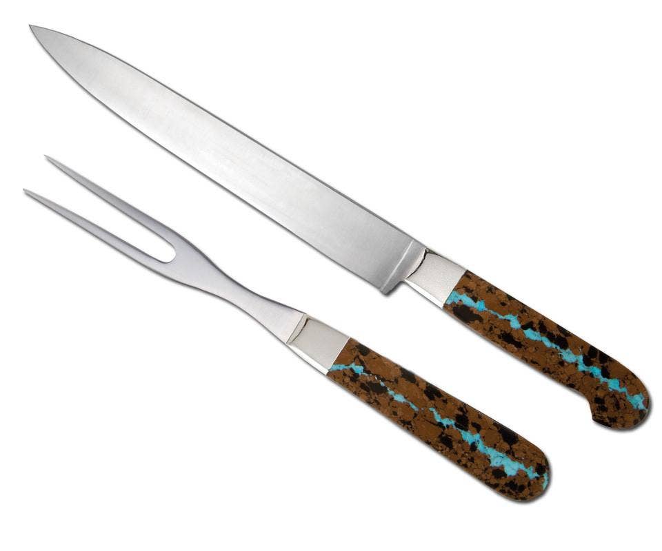 Vein Turquoise Carving Set - Single