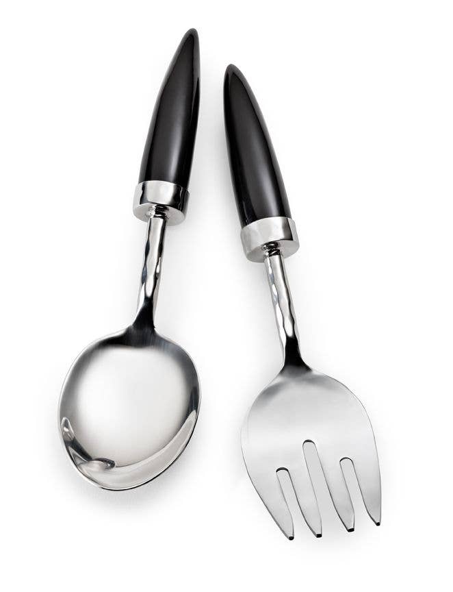 Orion Salad Set W/Buffalo Horn