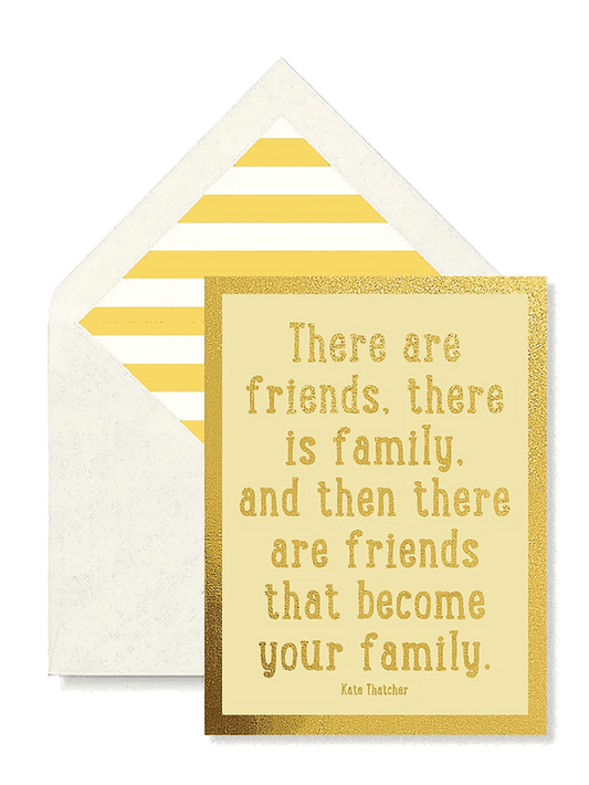 There Are Friends Blank Single Folded Greeting Card