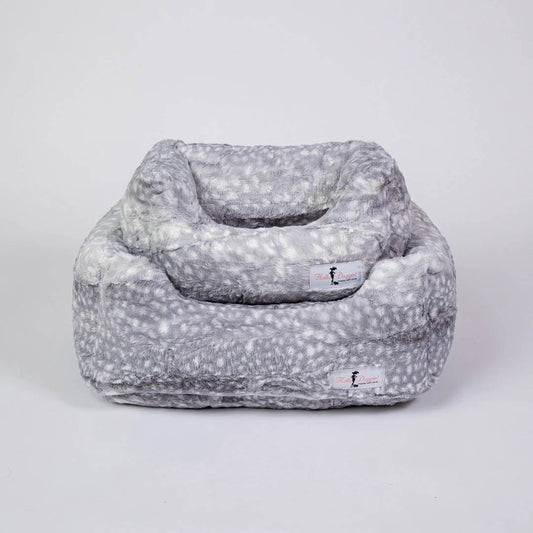 Cashmere Dog Bed: LG / Silver Fawn