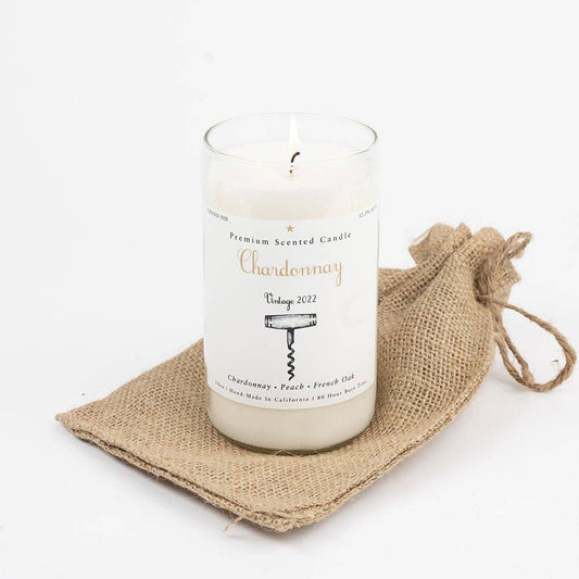 Wine Bottle Scented Candle: Chardonnay