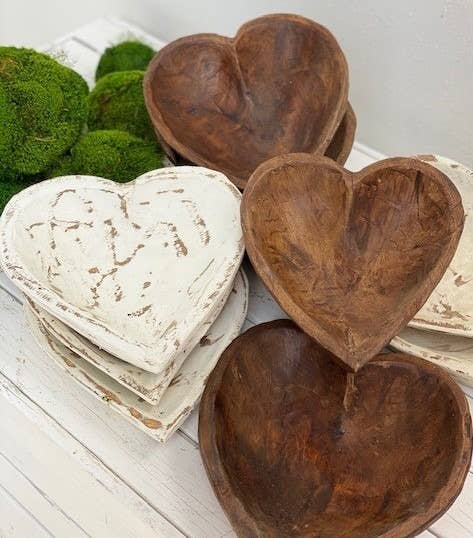 Reclaimed Wood Heart Bowl