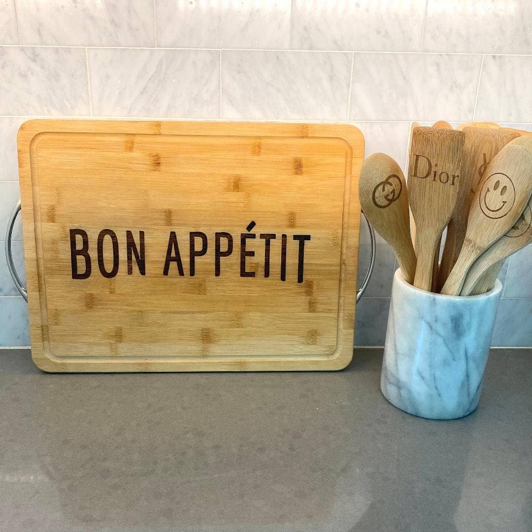 Bon Appetit  Bamboo Charcuterie Cutting Board