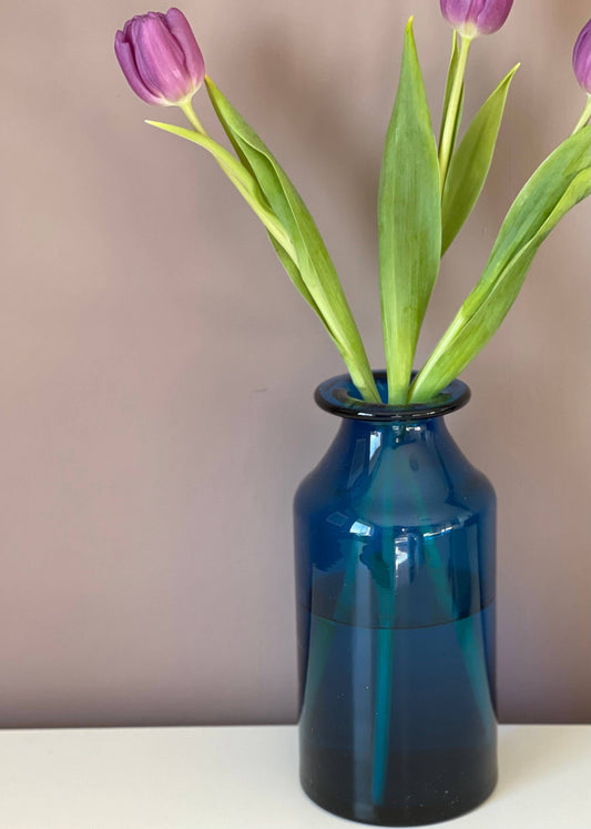 Blue Glass Vase