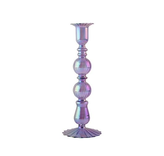 Colorful Egyptian Revival Candlesticks