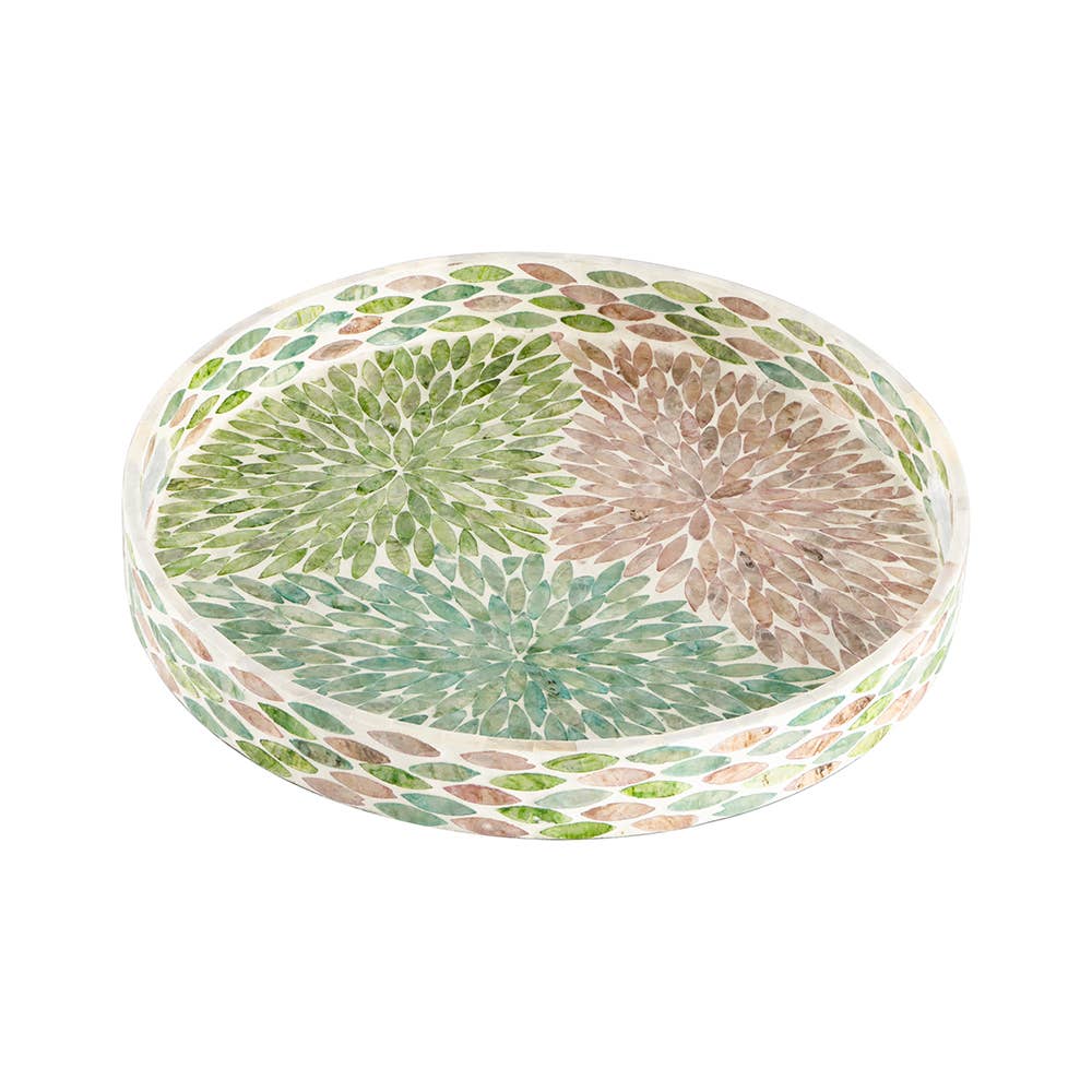 Multicolor Capiz Tray