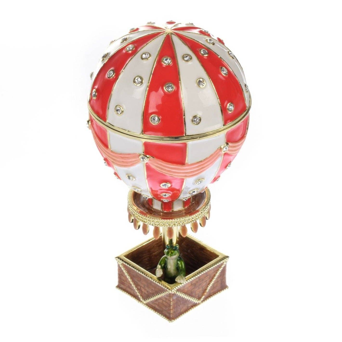 Red Hot air balloon with frog Limited edition 1-250