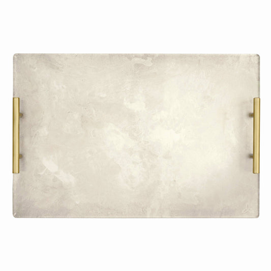 Server Giclée Tray - White Marble