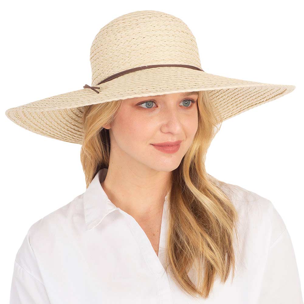 Solid Floppy Straw Sun Hat