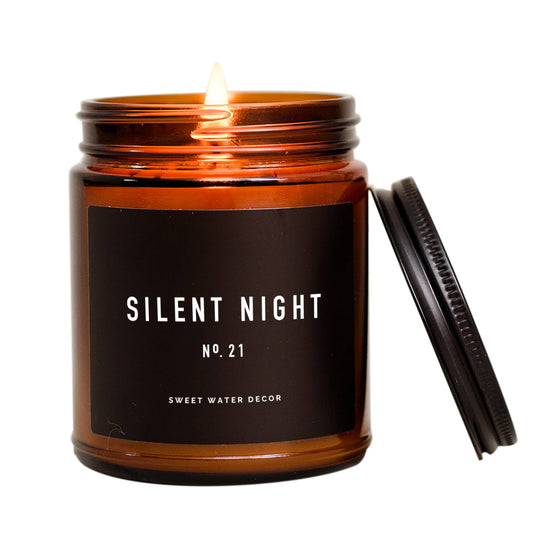 Silent Night Soy Candle | Amber Jar Candle