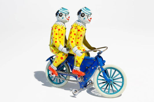 Two Clowns on a Bicycle, Made in Germany