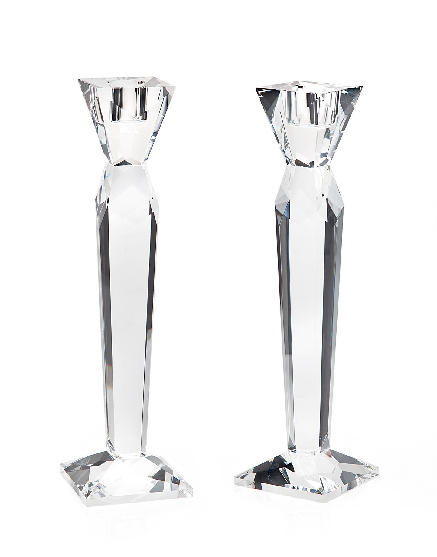 Prism 10" Crystal Candlestick Pair