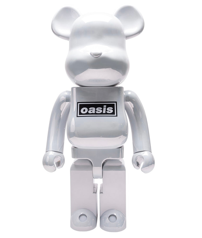 Medicom Oasis Merchandising White Chrome 1000% Bearbrick Figure (White)