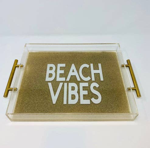 Beach Vibes Sand Acrylic Tray