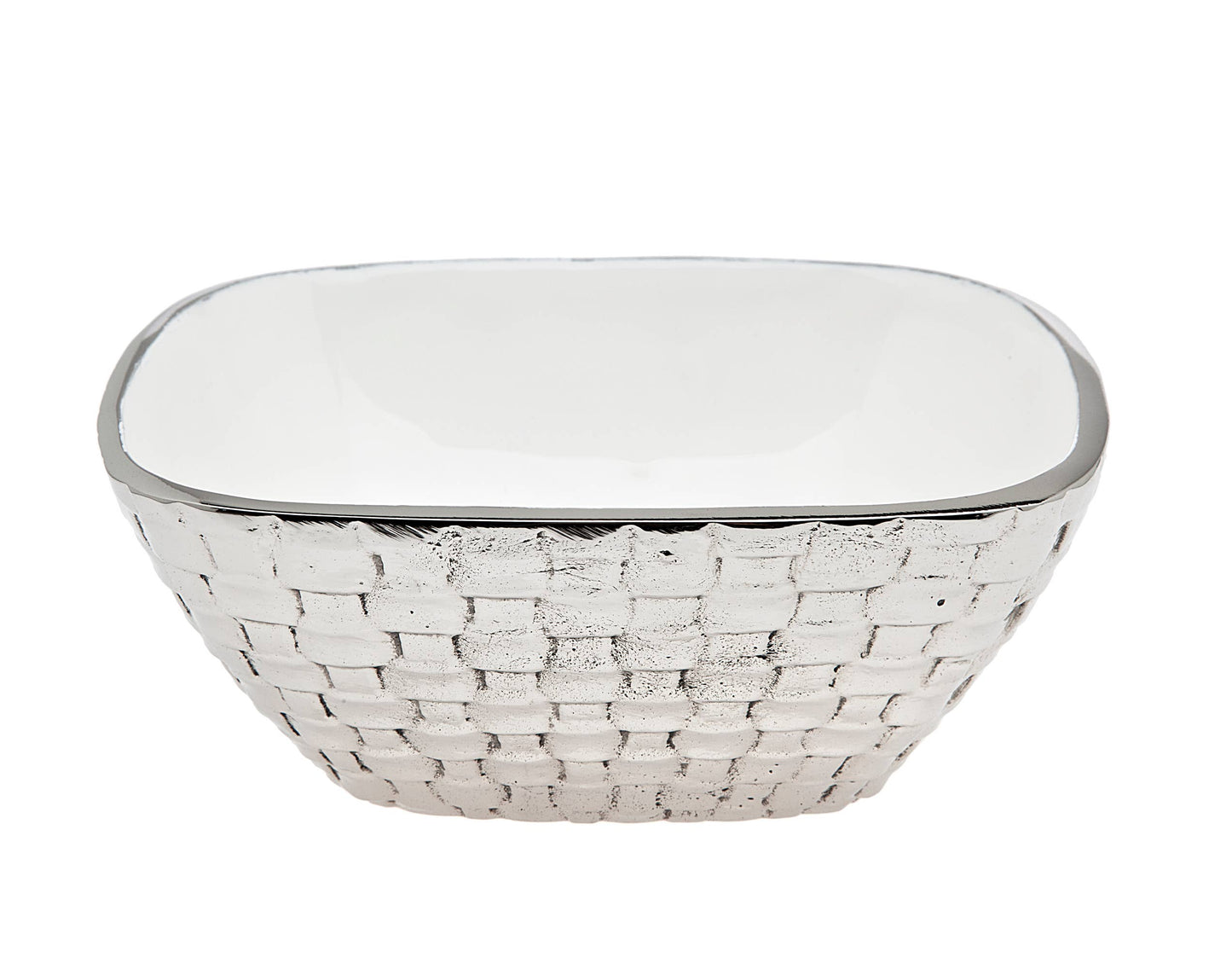 White Weave Bowl Medium