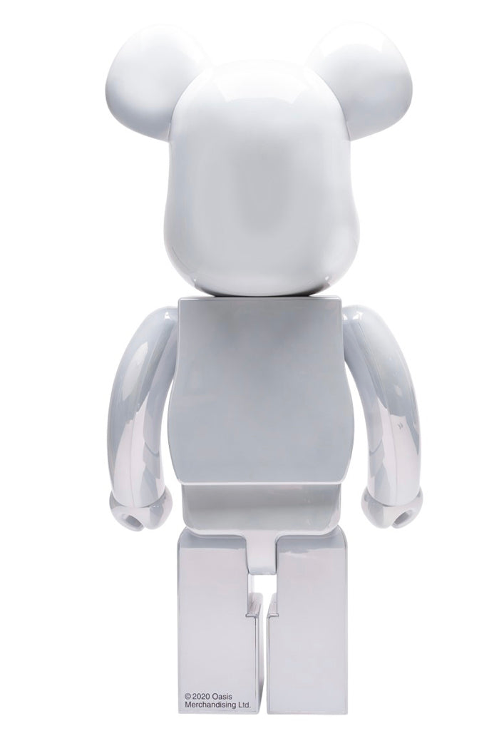 Medicom Oasis Merchandising White Chrome 1000% Bearbrick Figure (White)