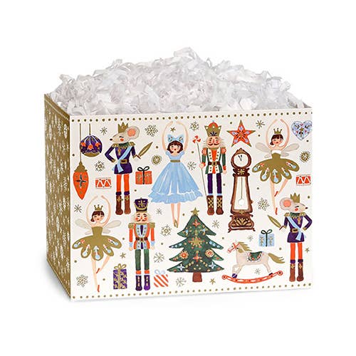 Christmas Gift Basket Boxes: 6 Pack / Small 6.75x4x5" / Nutcracker Dance